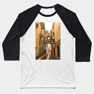 Street in Bardolino, North East Italy Baseball T-Shirt